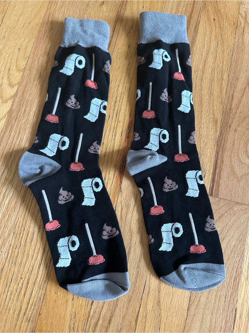 Adult Unisex Humor Toilet Crew Socks